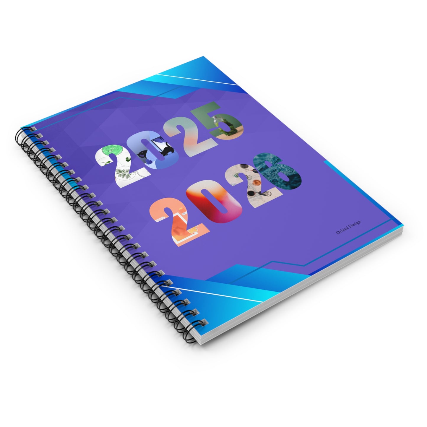 2025-2025 Spiral Notebook - Ruled Line, Yearly Planner Journal, Multiple Color Options, Customizable Diary, Office Supplies