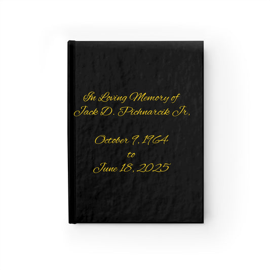 Personalizable - Memorial Journal - Ruled Line, Remembrance Notebook, Tribute Diary, Loss Keepsake, Grief Planner