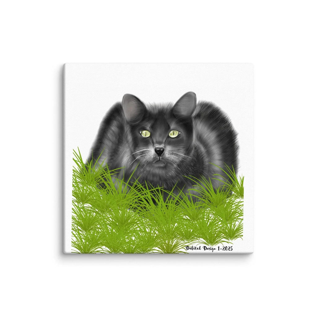 Black Cat Canvas Art - Premium Wall Decor - Debital Design