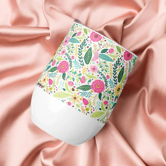 Spring time Wine tumbler - Debital Design