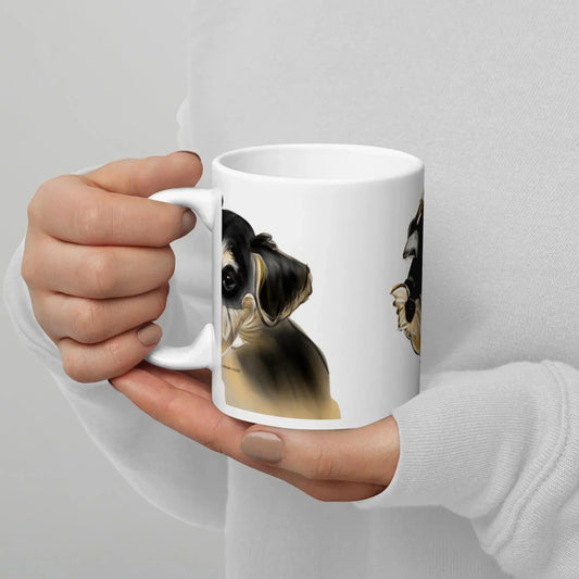 Schnauzer black & tan Mug - Debital Design