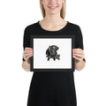 Weinheimer Dog Art - Hand Drawn Framed Poster - Premium Wall Art for Dog Lovers - Debital Design