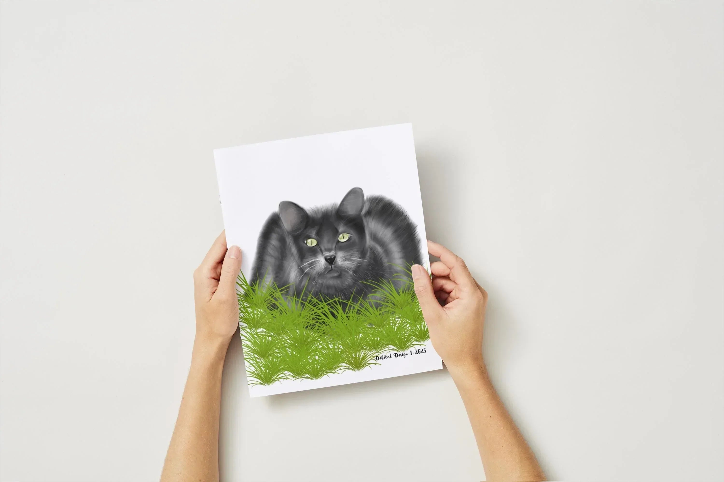 Black Cat Canvas Art - Premium Wall Decor - Debital Design