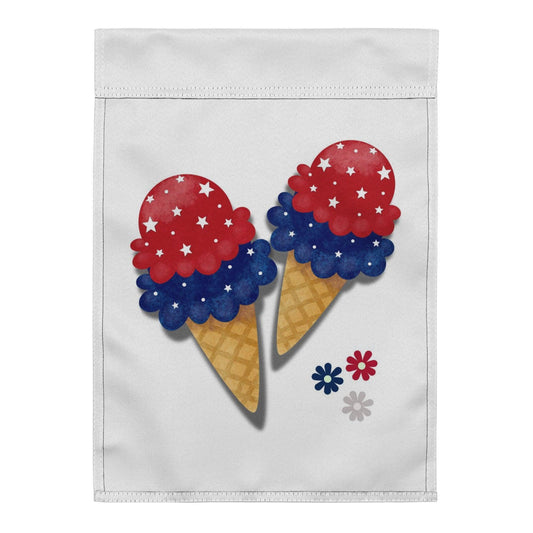 Garden flag Ice Cream Cone - Debital Design