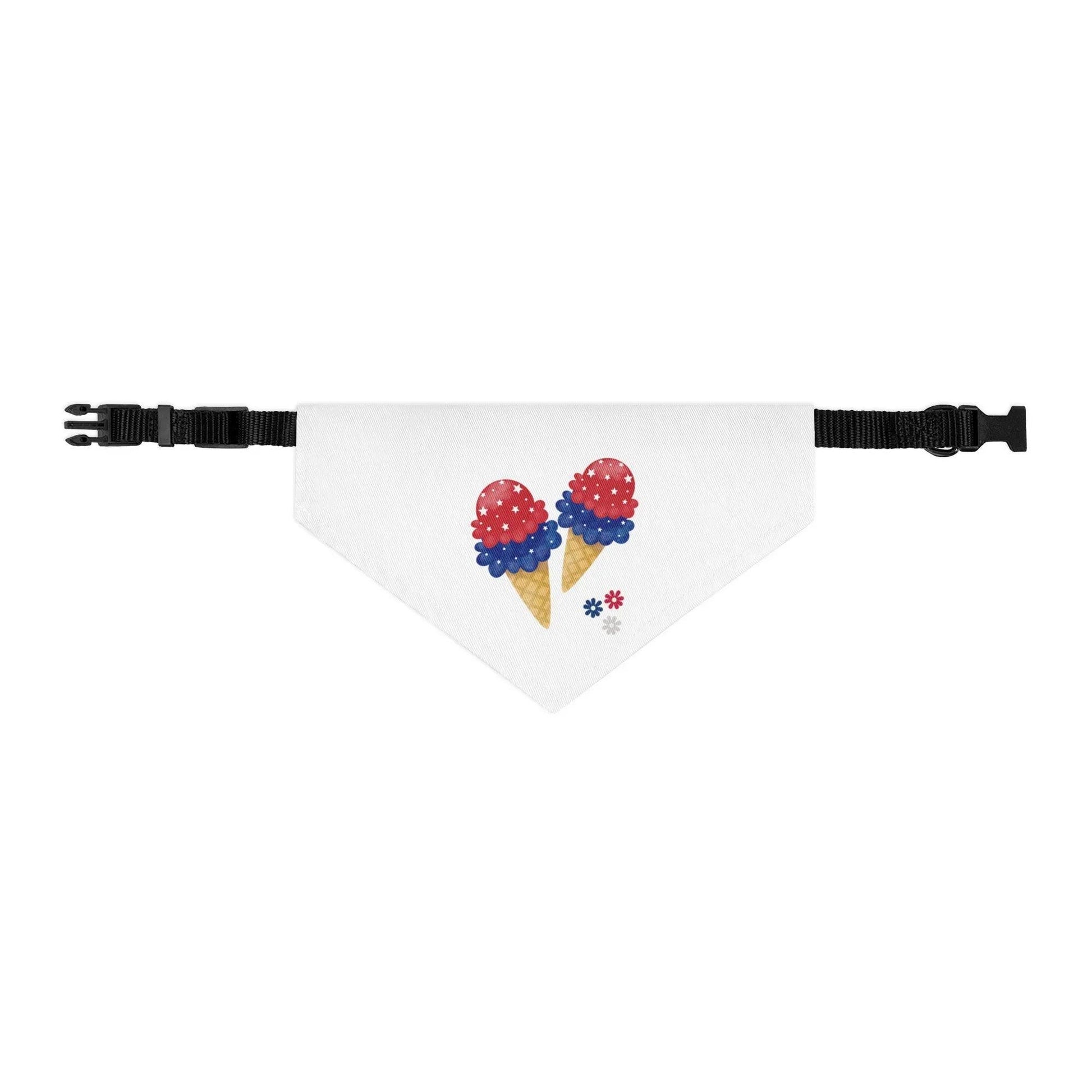 Ice Cream Cone Pet Bandana Collar - Debital Design