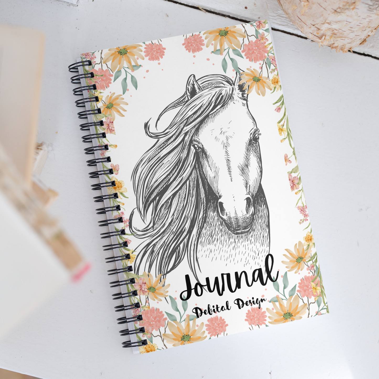 Horse Journal Spiral notebook