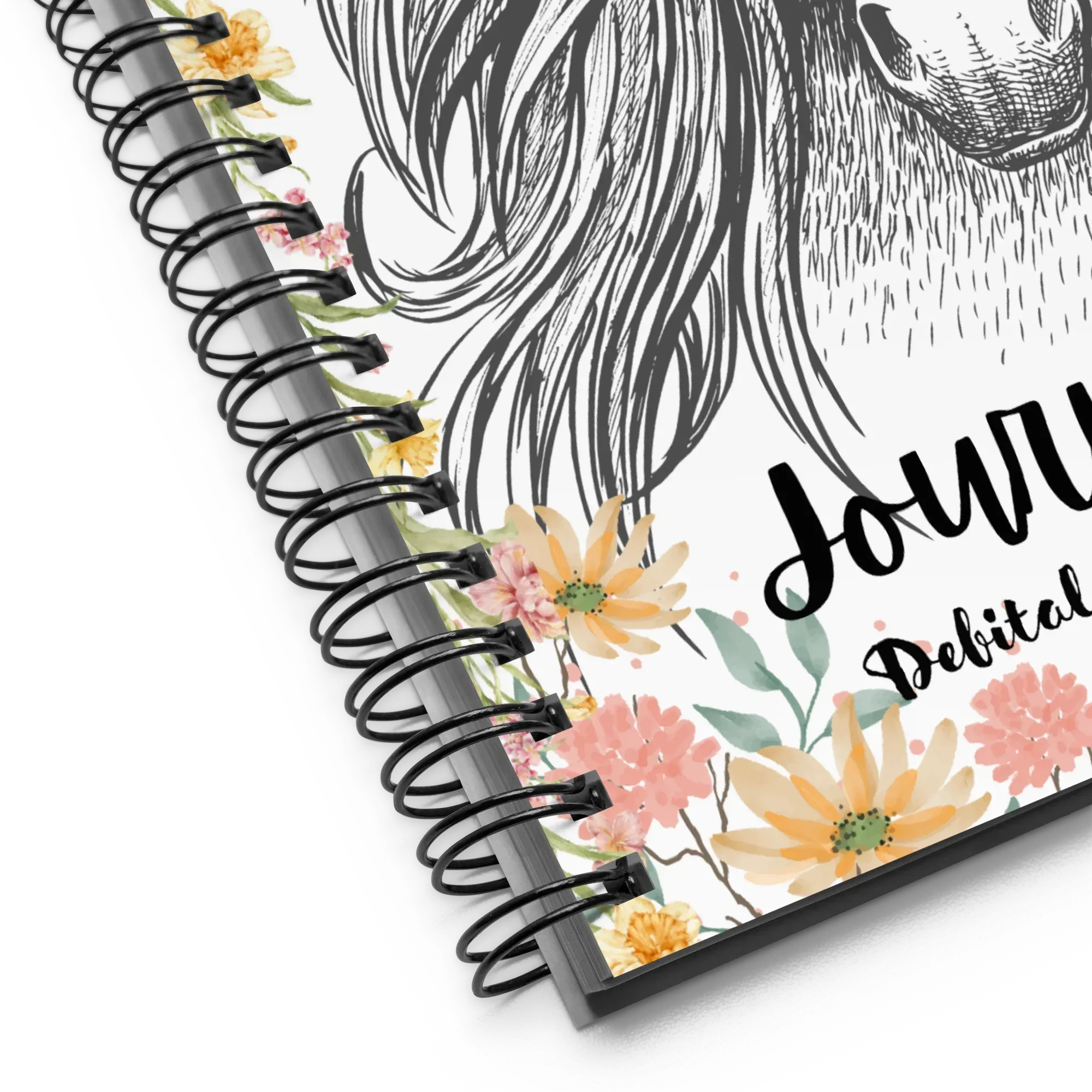 Horse Journal Spiral notebook - Debital Design